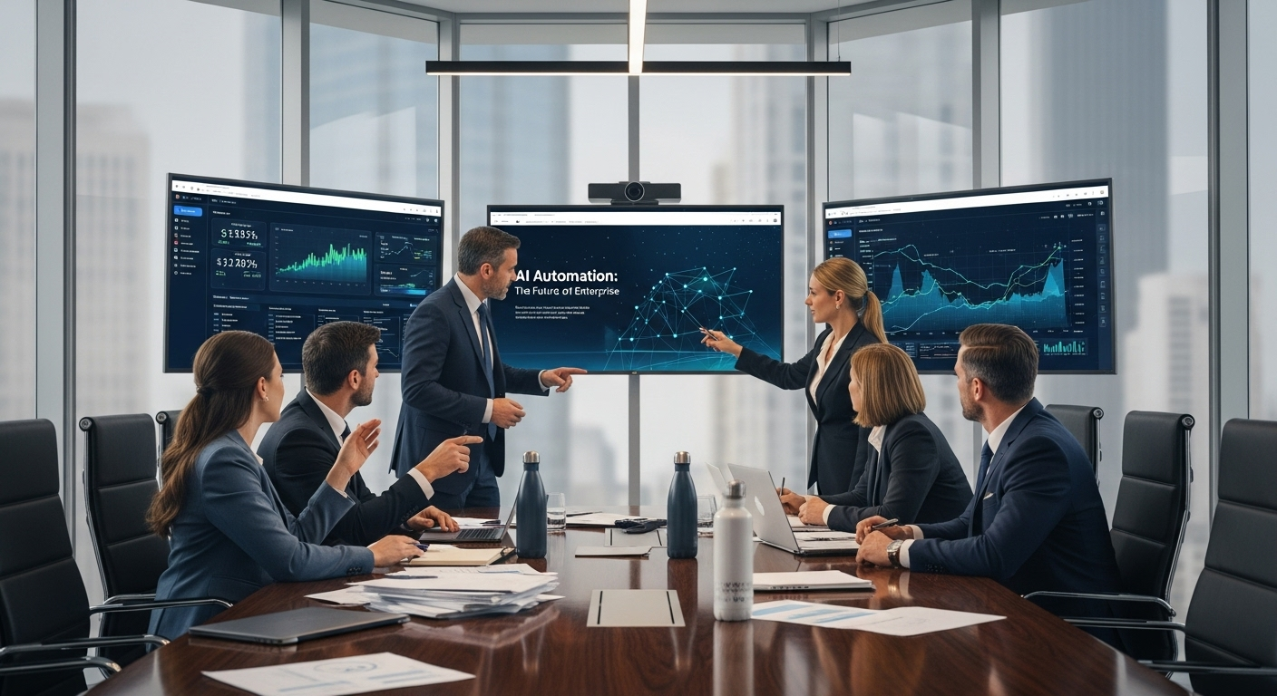 Führungskräfte-Meeting zum Thema Enterprise-CRM